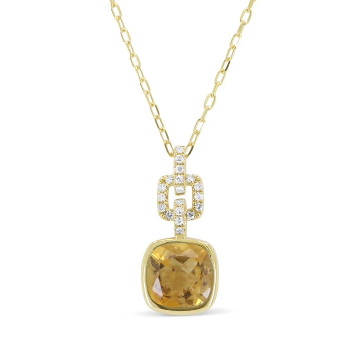 Madison L 14K Yellow Gold Citrine Pendant - style N1981CTY