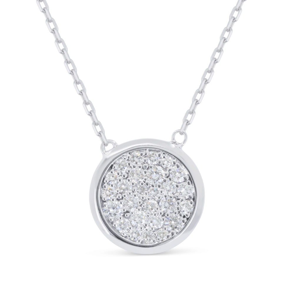 Madison L 14K White Gold Diamond Necklace - style N1985W