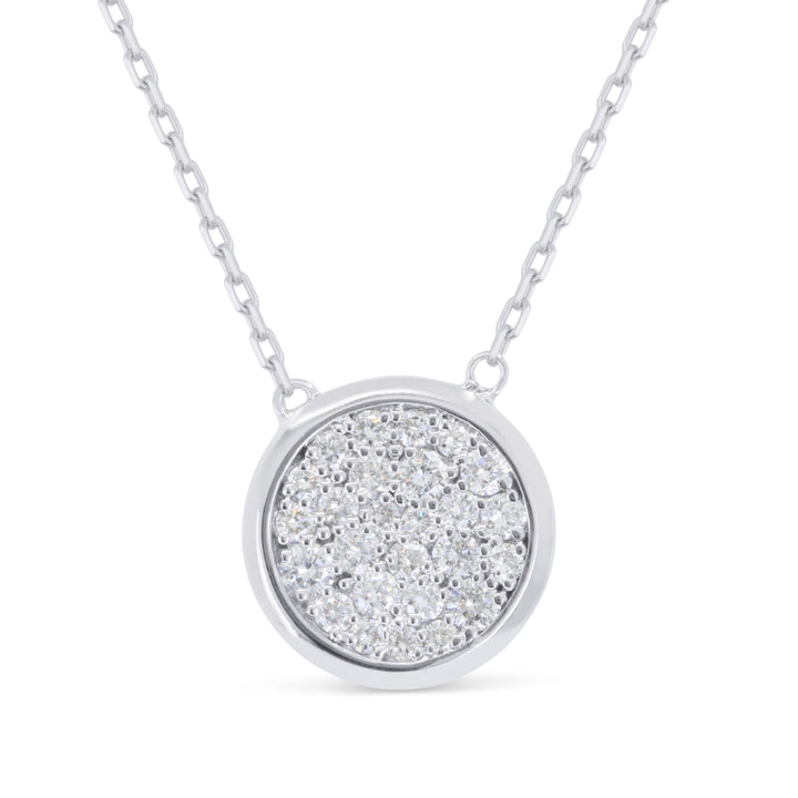 Madison L 14K White Gold Diamond Necklace - style N1985W