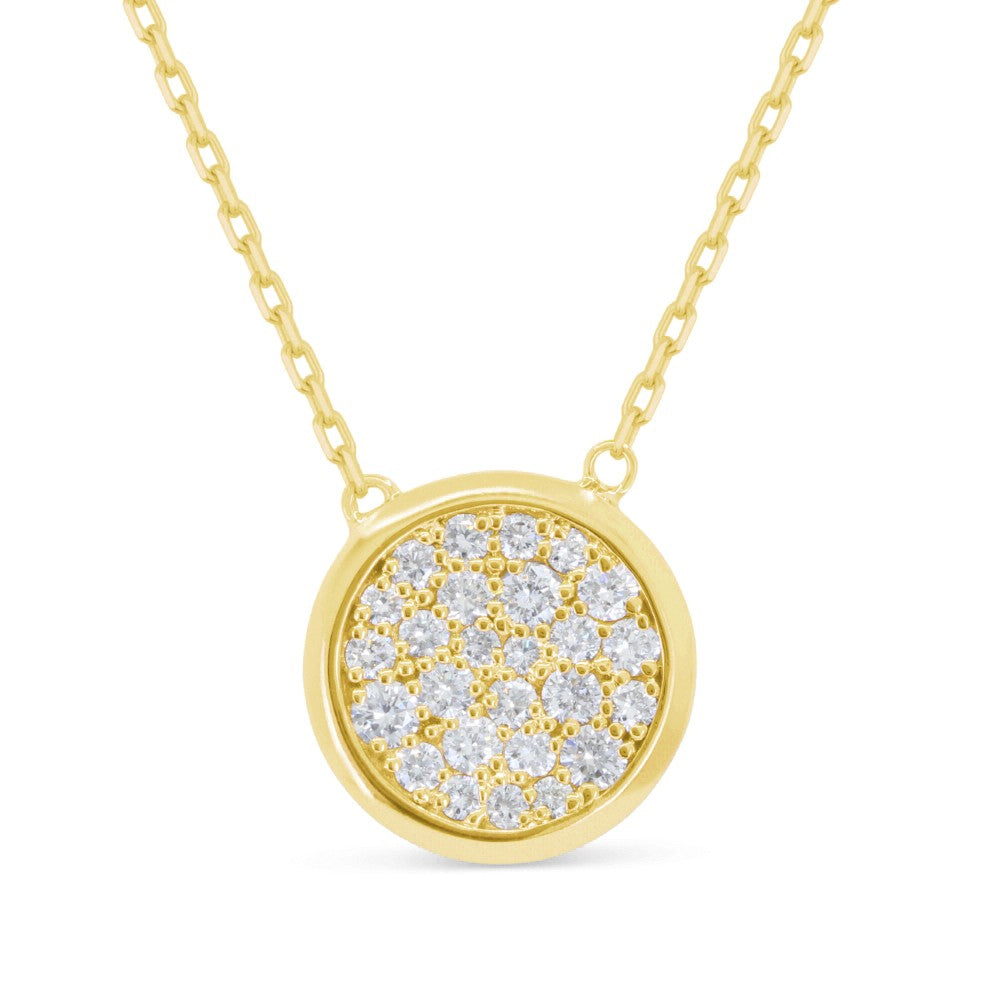 Madison L 14K Yellow Gold Diamond Necklace - style N1985Y