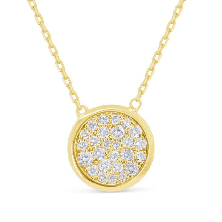 Madison L 14K Yellow Gold Diamond Necklace - style N1985Y