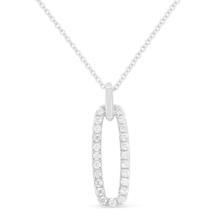 Madison L 14K White Gold Diamond Pendant - style N1989W