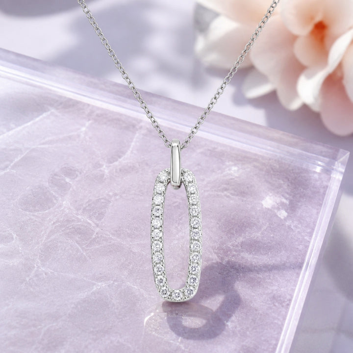 N1989 - 14K Gold Diamond Pendant