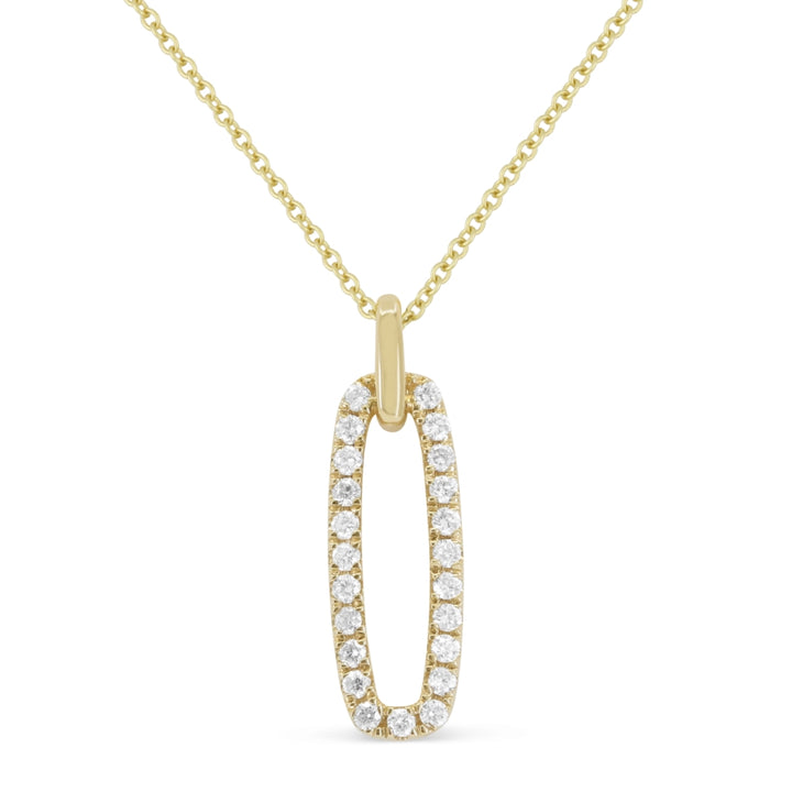 Madison L 14K Yellow Gold Diamond Pendant - style N1989Y