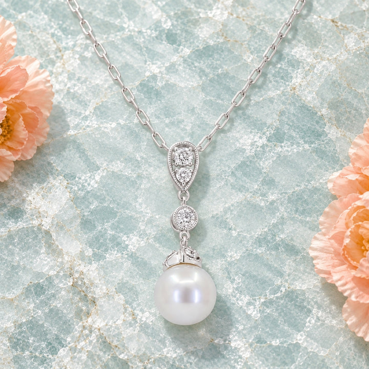 N2019 - 14K Gold Pearl Pendant