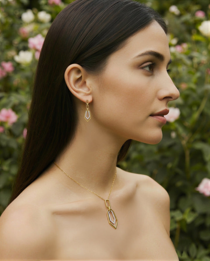 Madison L 14K Two Tone Gold Diamond Pendant - style N2024WY
