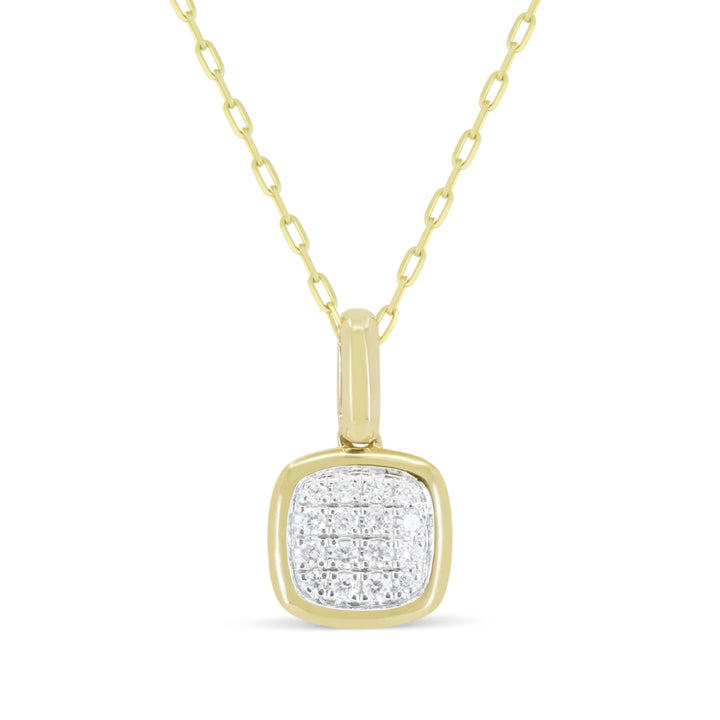 Madison L 14K Yellow Gold Diamond Pendant - style N2025Y