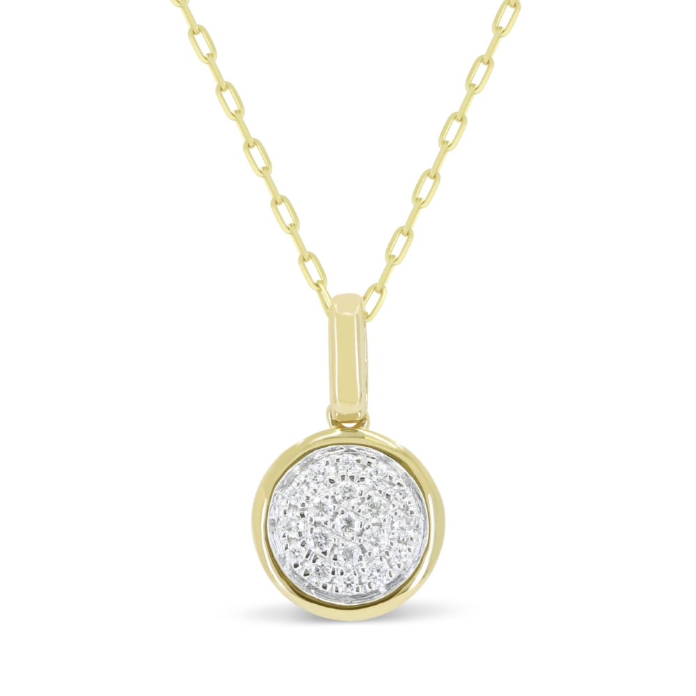 Madison L 14K Yellow Gold Diamond Pendant - style N2027Y
