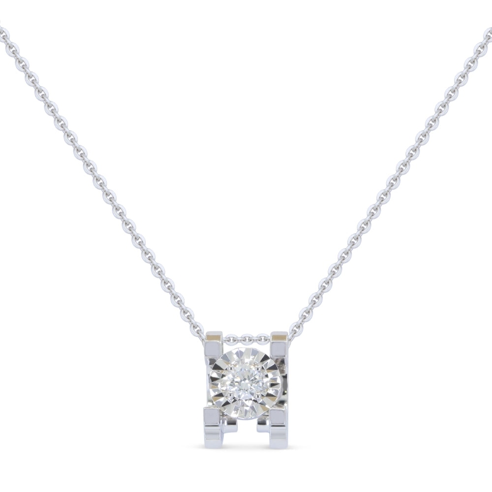 Madison L 18K White Gold Diamond Necklace - style N2046W
