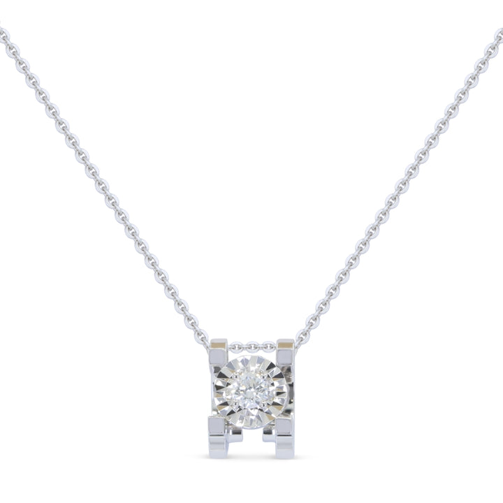 Madison L 18K White Gold Diamond Necklace - style N2046W