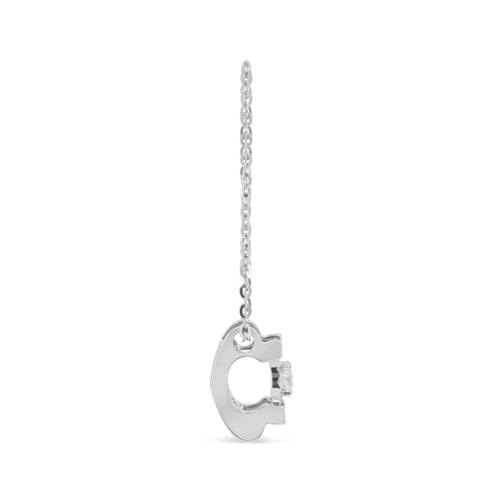 N2046 - 18K White Gold Diamond Necklace