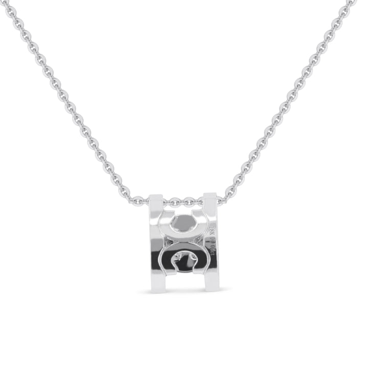 N2046 - 18K White Gold Diamond Necklace