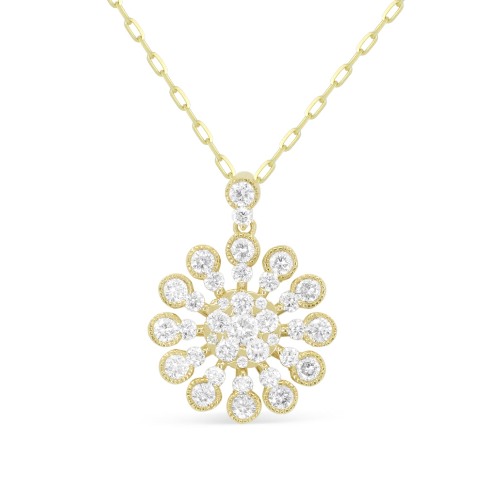 Madison L 14K Yellow Gold Diamond Pendant - style N2082Y