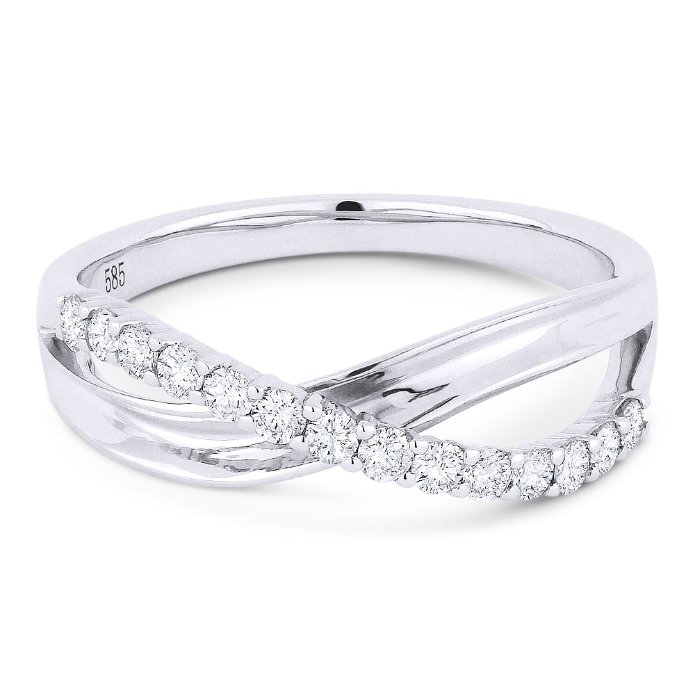 Madison L 14K White Gold Diamond Ring - style R1009W