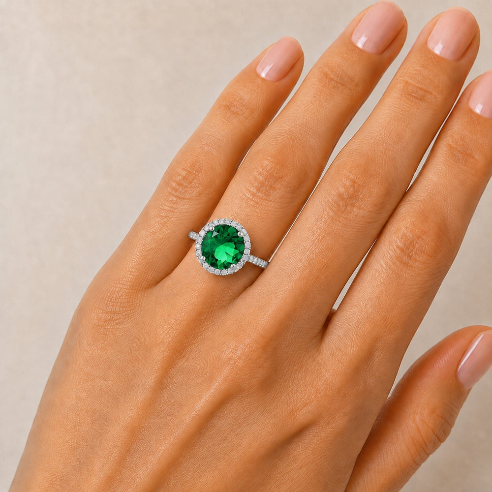 R1065 - 14K Gold Round Ring