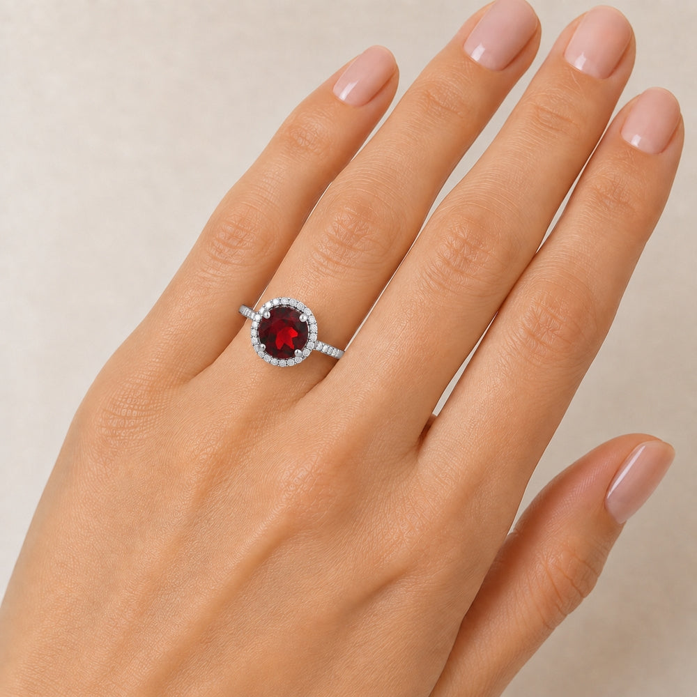 R1065 - 14K Gold Round Ring