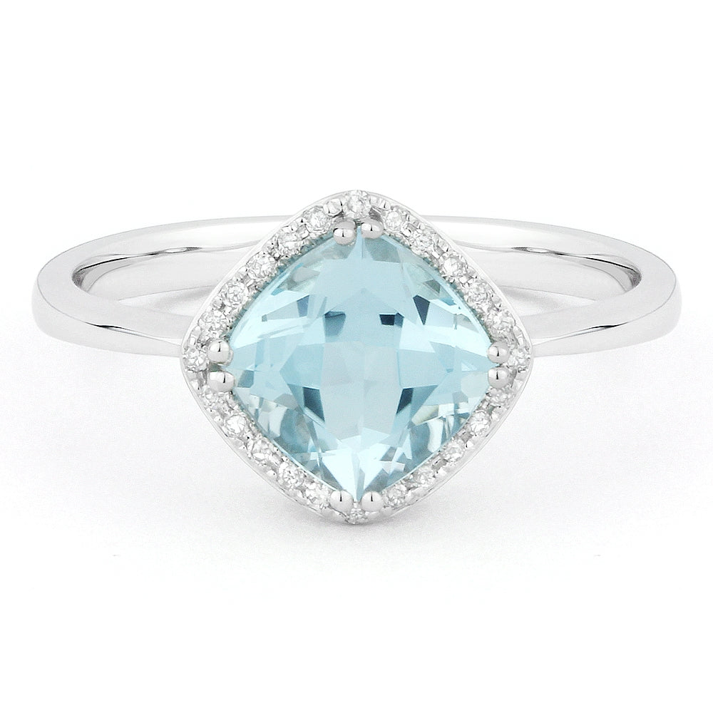 Madison L 14K White Gold Blue Topaz Rectangle Ring - style R1071BTW