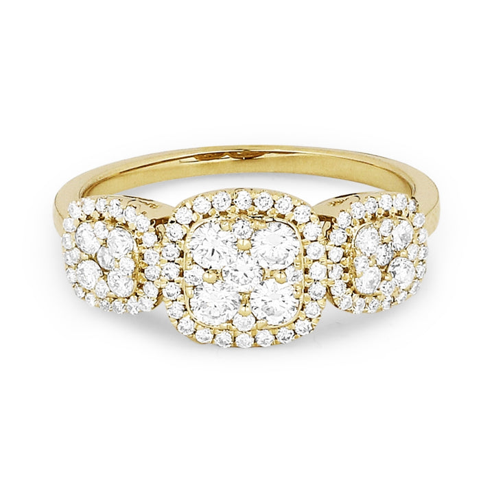 Madison L 14K Yellow Gold Diamond Cushion Ring - style R1081Y