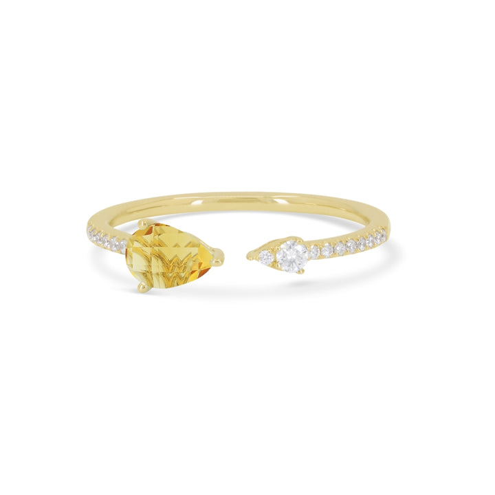 Madison L 14K Yellow Gold Citrine Ring - style R1136CTY