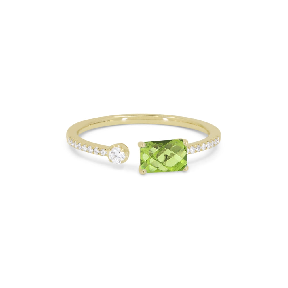 Madison L 14K Yellow Gold Peridot Ring - style R1140PRY
