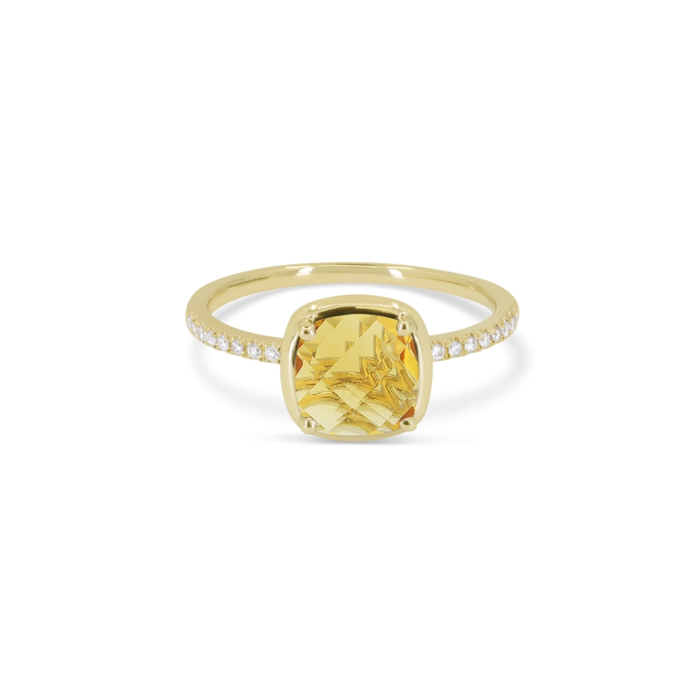 Madison L 14K Yellow Gold Citrine Ring - style R1144CTY