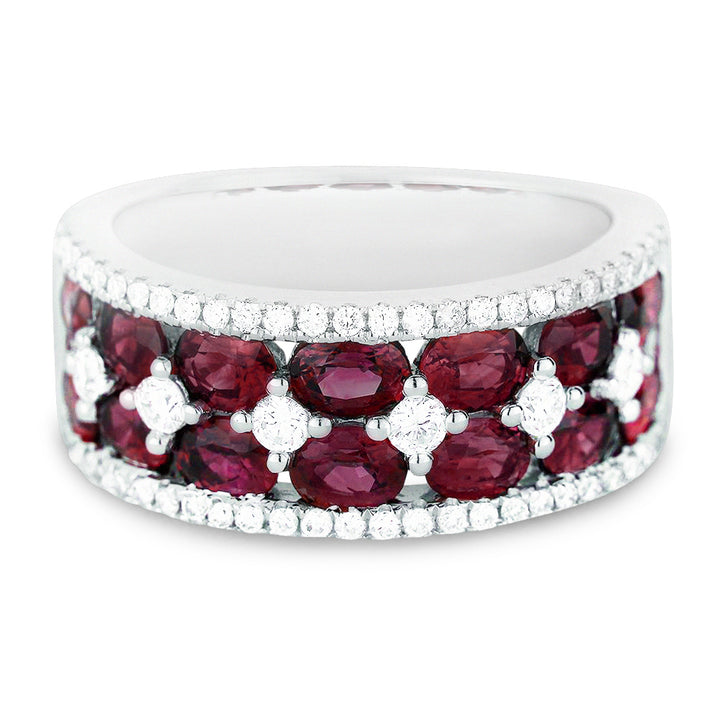 Madison L 18K White Gold Ruby Ring - style R1200RUW