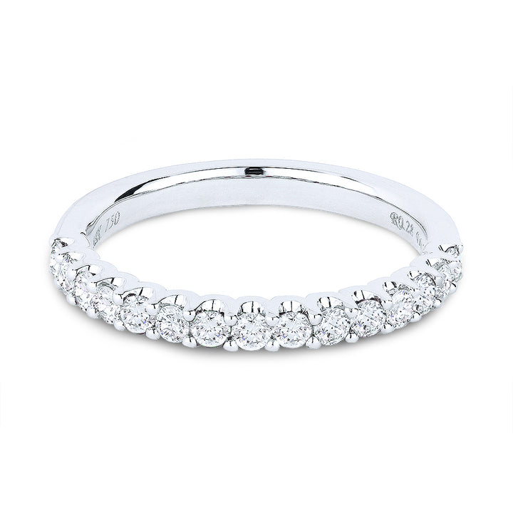 Madison L 14K White Gold Diamond Stackable Ring - style R1206W