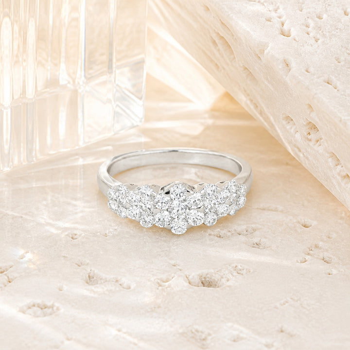 R1222 - 14K White Gold Diamond Ring