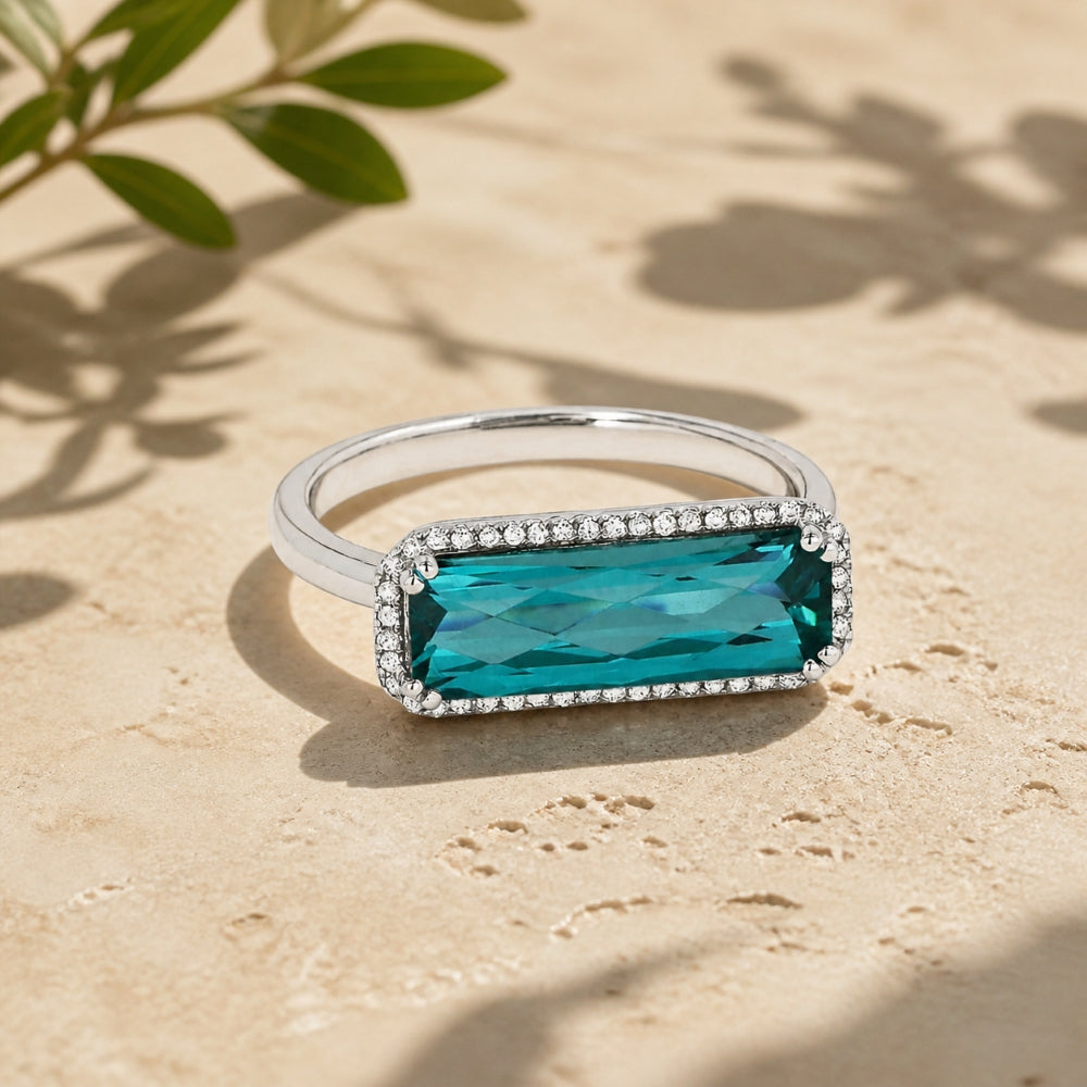 R1336 - 14K Gold Rectangle Ring