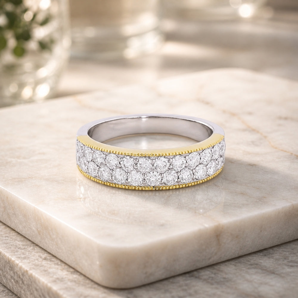 R1340 - 14K Gold Diamond Ring
