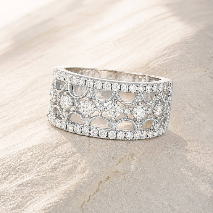 R1380 - 14K Gold Diamond Cocktail Ring