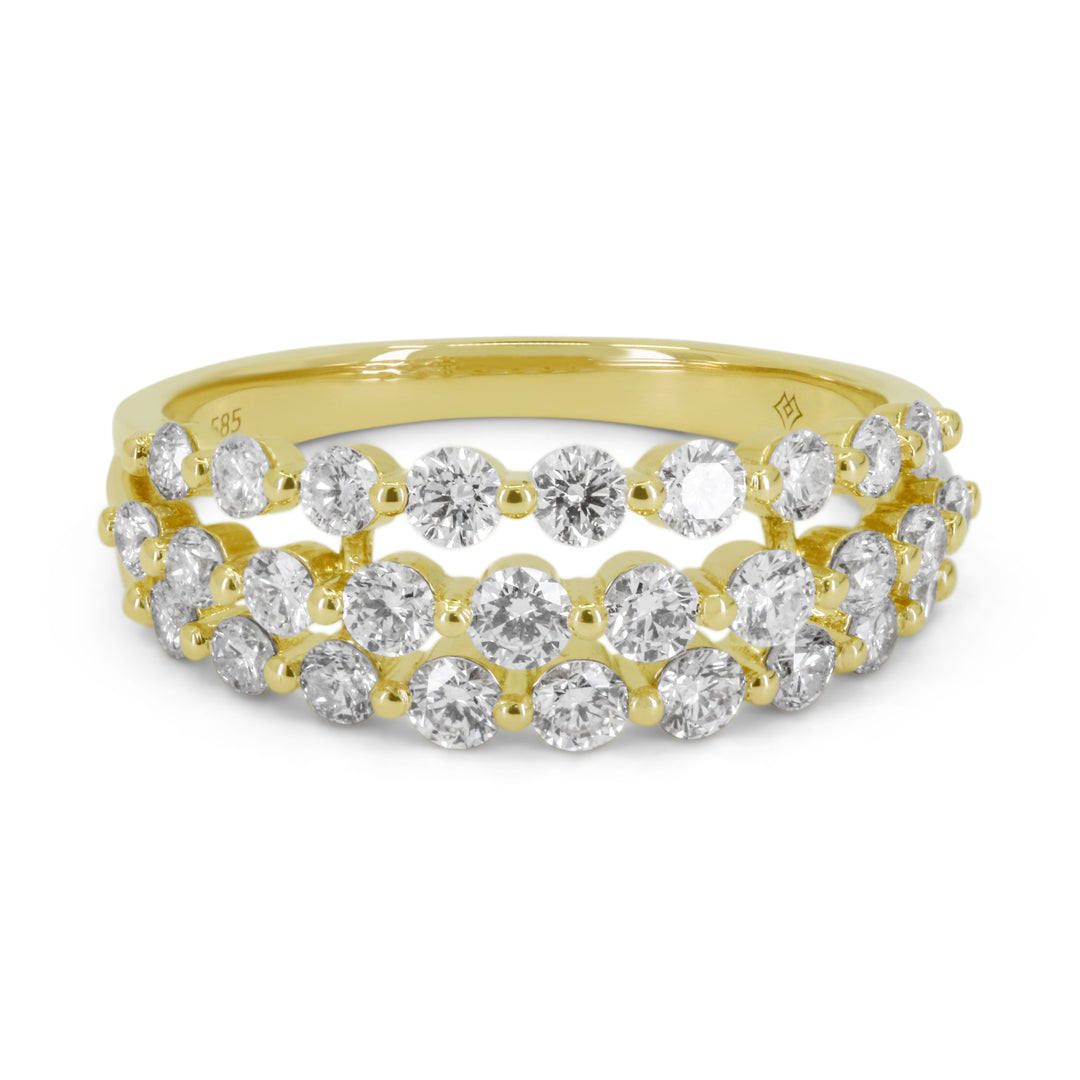 Madison L 14K Yellow Gold Diamond Ring - style R1470Y