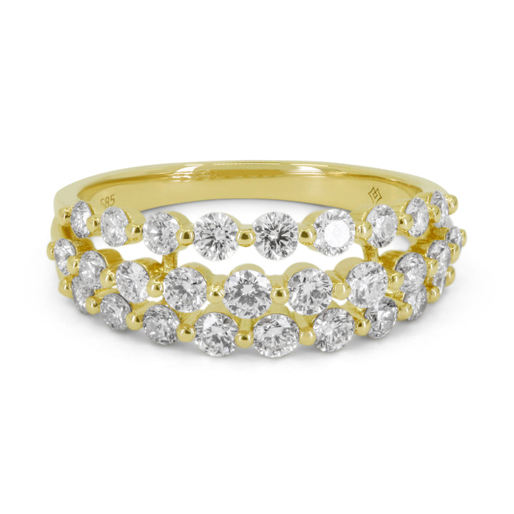 Madison L 14K Yellow Gold Diamond Ring - style R1470Y
