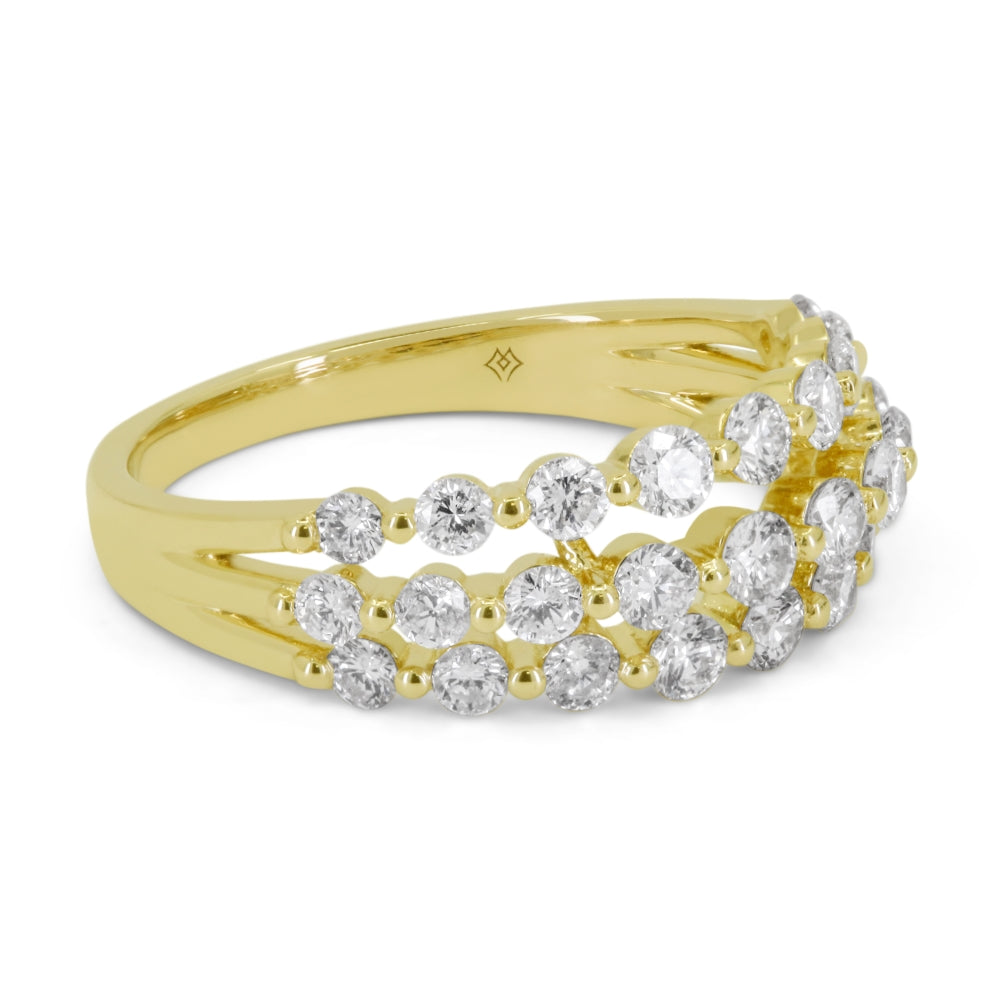 R1470 - 14K Yellow Gold Diamond Ring