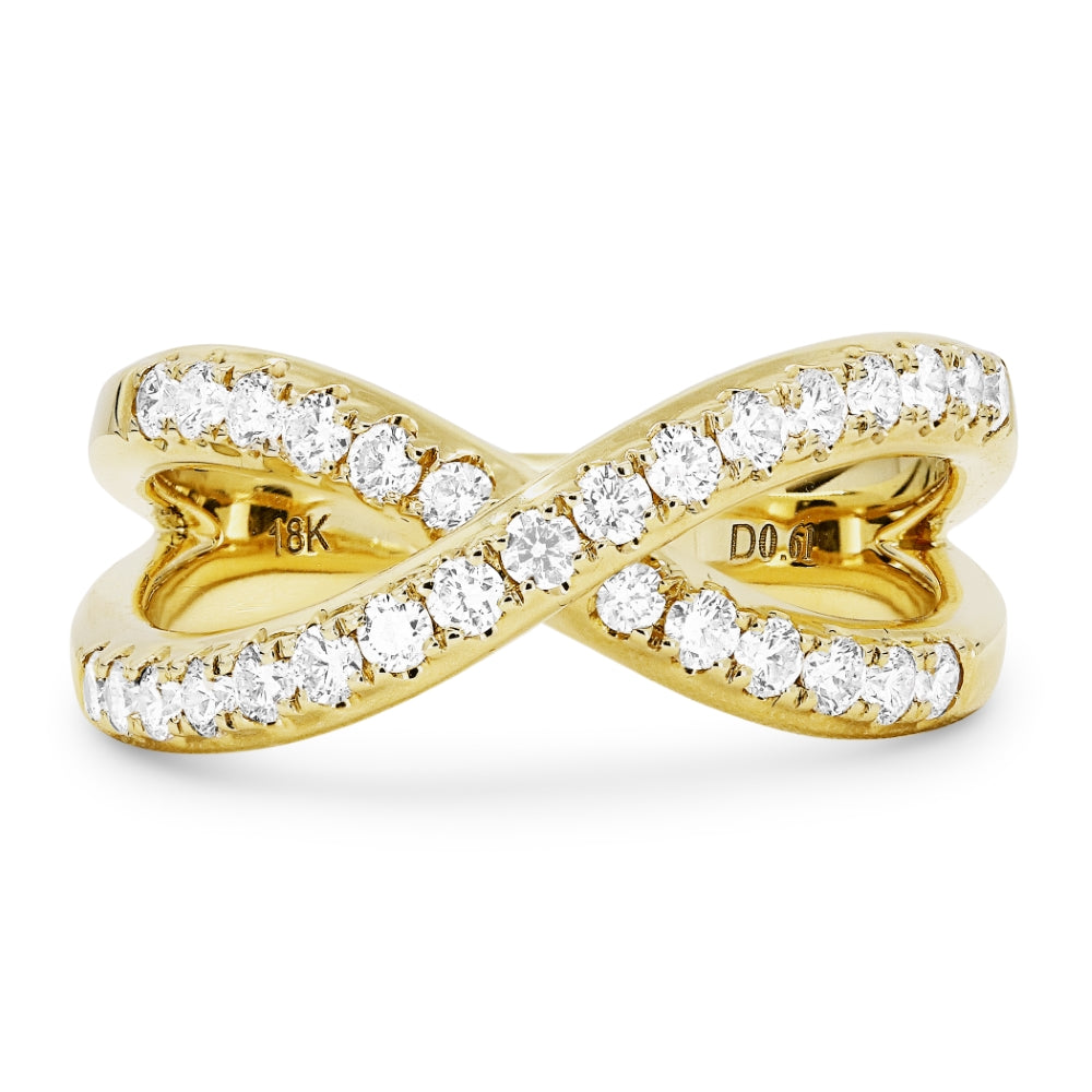 R1485 - 14K Gold Diamond Cocktail Ring