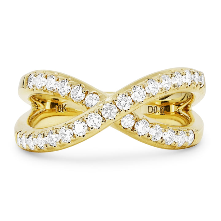 R1485 - 14K Gold Diamond Cocktail Ring