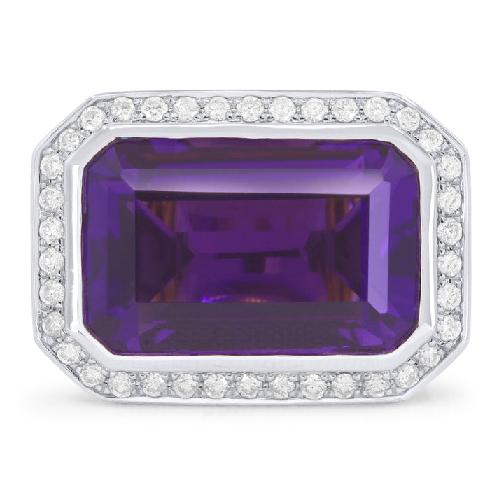 R1489 - 14K Gold Rectangle Ring