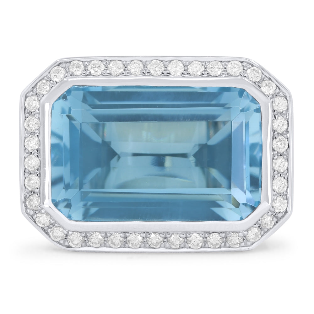 R1489 - 14K Gold Rectangle Ring