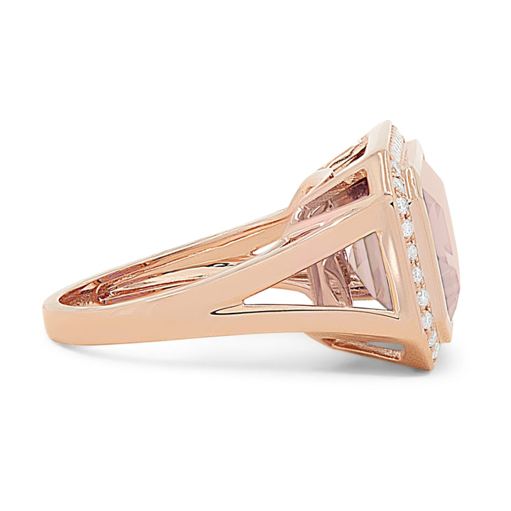 R1489 - 14K Gold Rectangle Ring