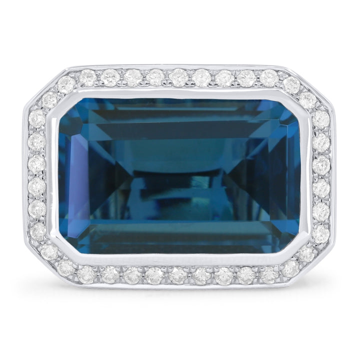 R1489 - 14K Gold Rectangle Ring