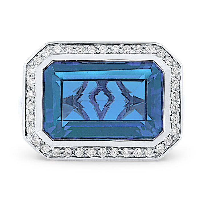 R1489 - 14K Gold Rectangle Ring