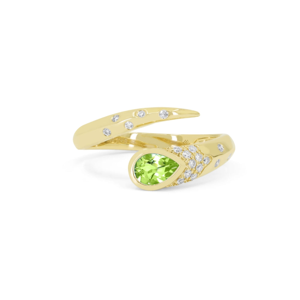 Madison L 14K Yellow Gold Peridot Ring - style R1490PRY