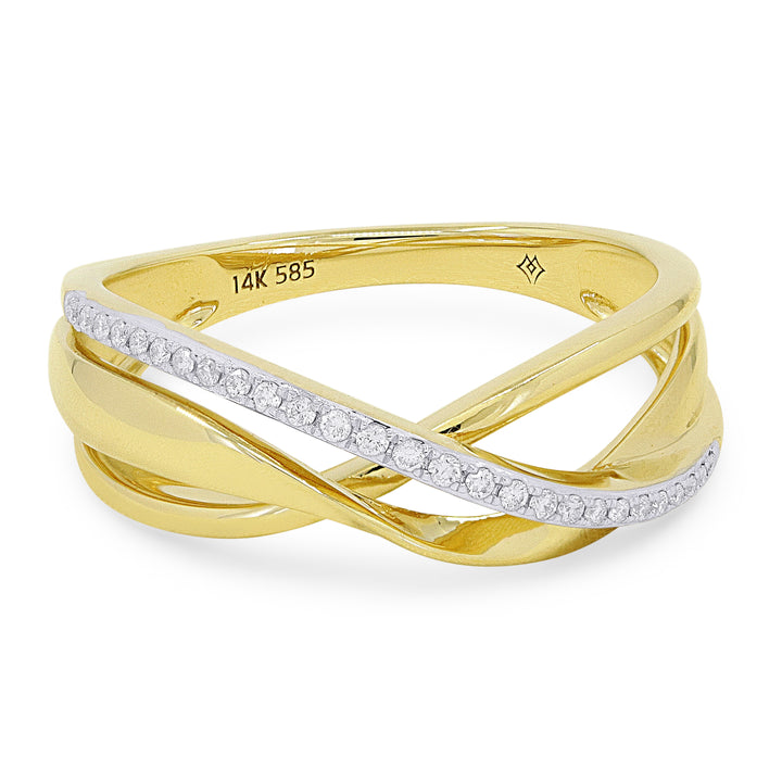 Madison L 14K Yellow Gold Diamond Ring - style R1502Y