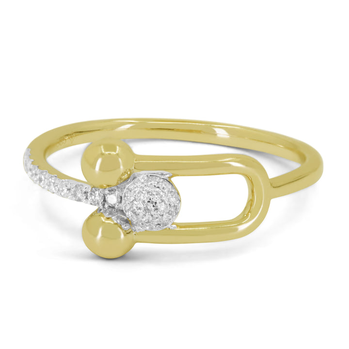 Madison L 14K Yellow Gold Diamond Ring - style R1532Y