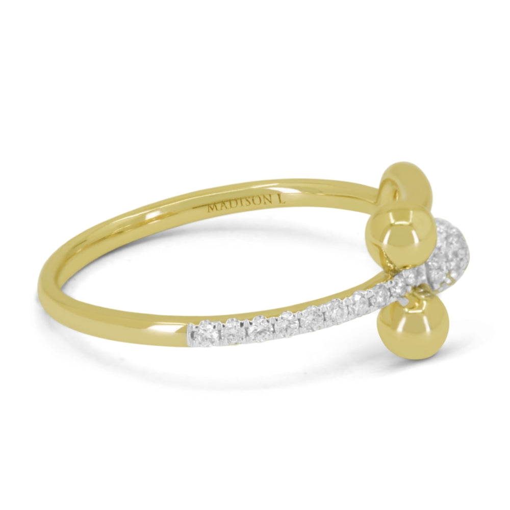 R1532 - 14K Yellow Gold Diamond Ring