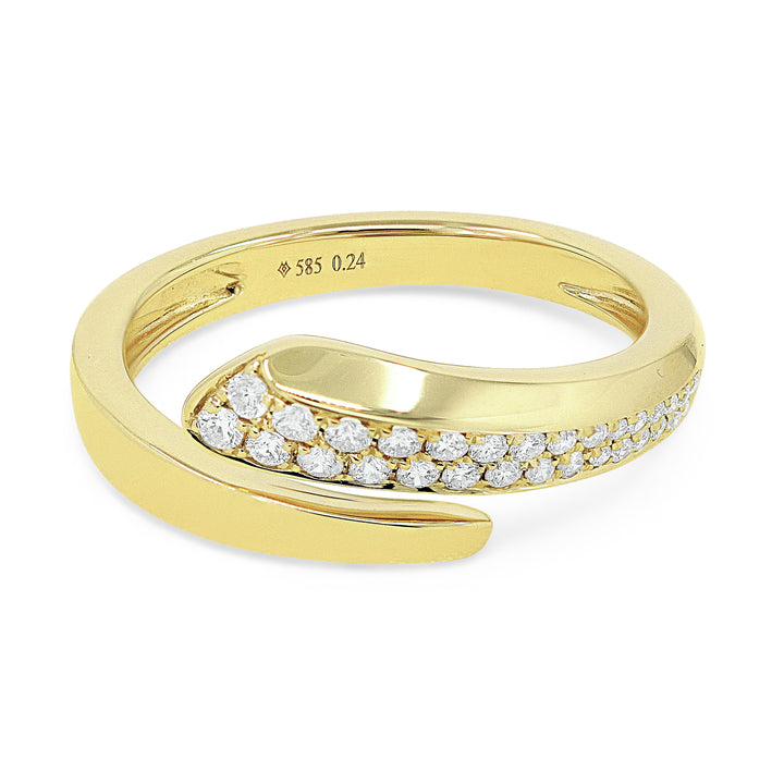 Madison L 14K Yellow Gold Diamond Ring - style R1537Y