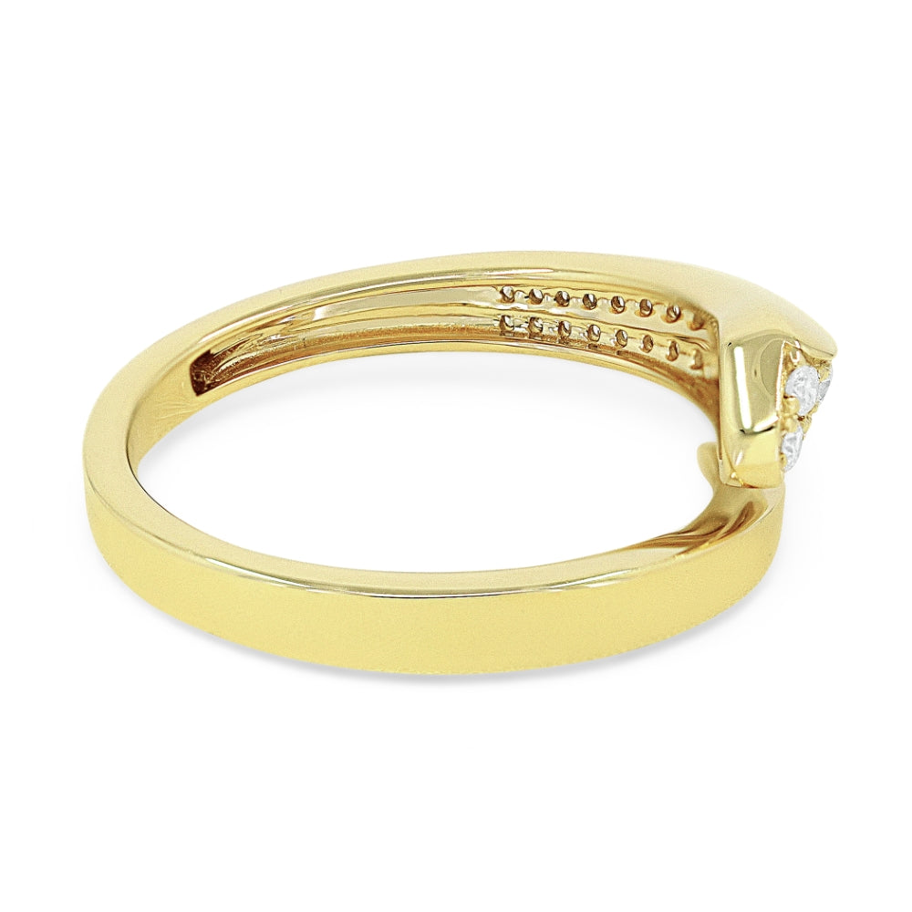 R1537 - 14K Yellow Gold Diamond Ring