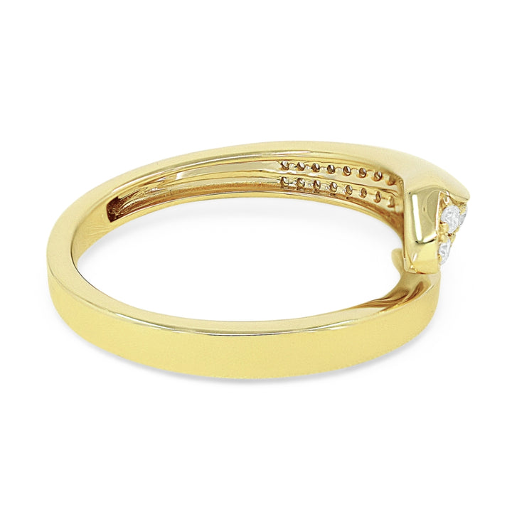 R1537 - 14K Yellow Gold Diamond Ring