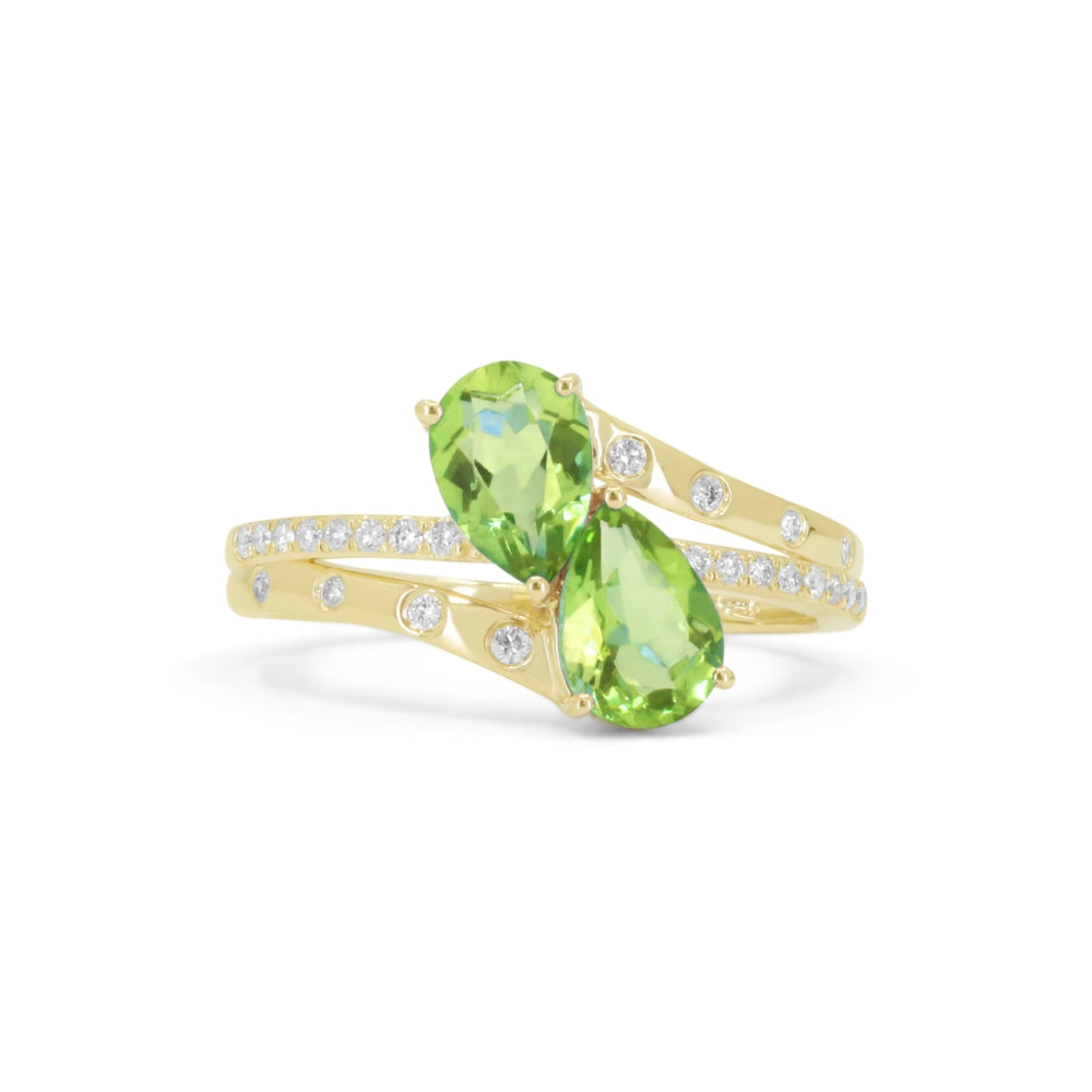 Madison L 14K Yellow Gold Peridot Ring - style R1549PRY