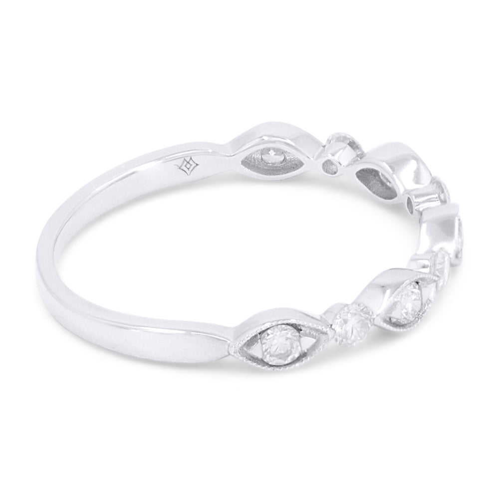 R1582 - 14K Gold Diamond Stackable Ring